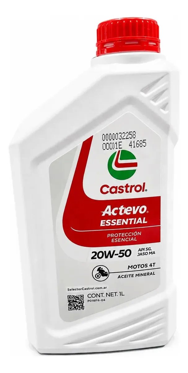 ACEITE CASTROL 20W50 MINERAL ESSENCIAL