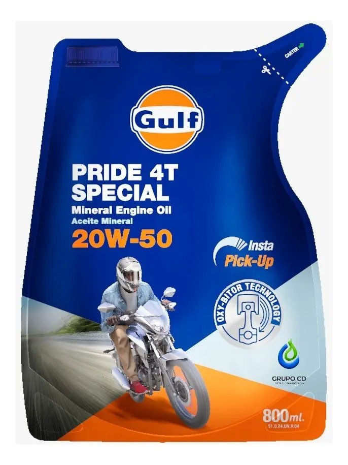 ACEITE GULF 4T 20W50 800