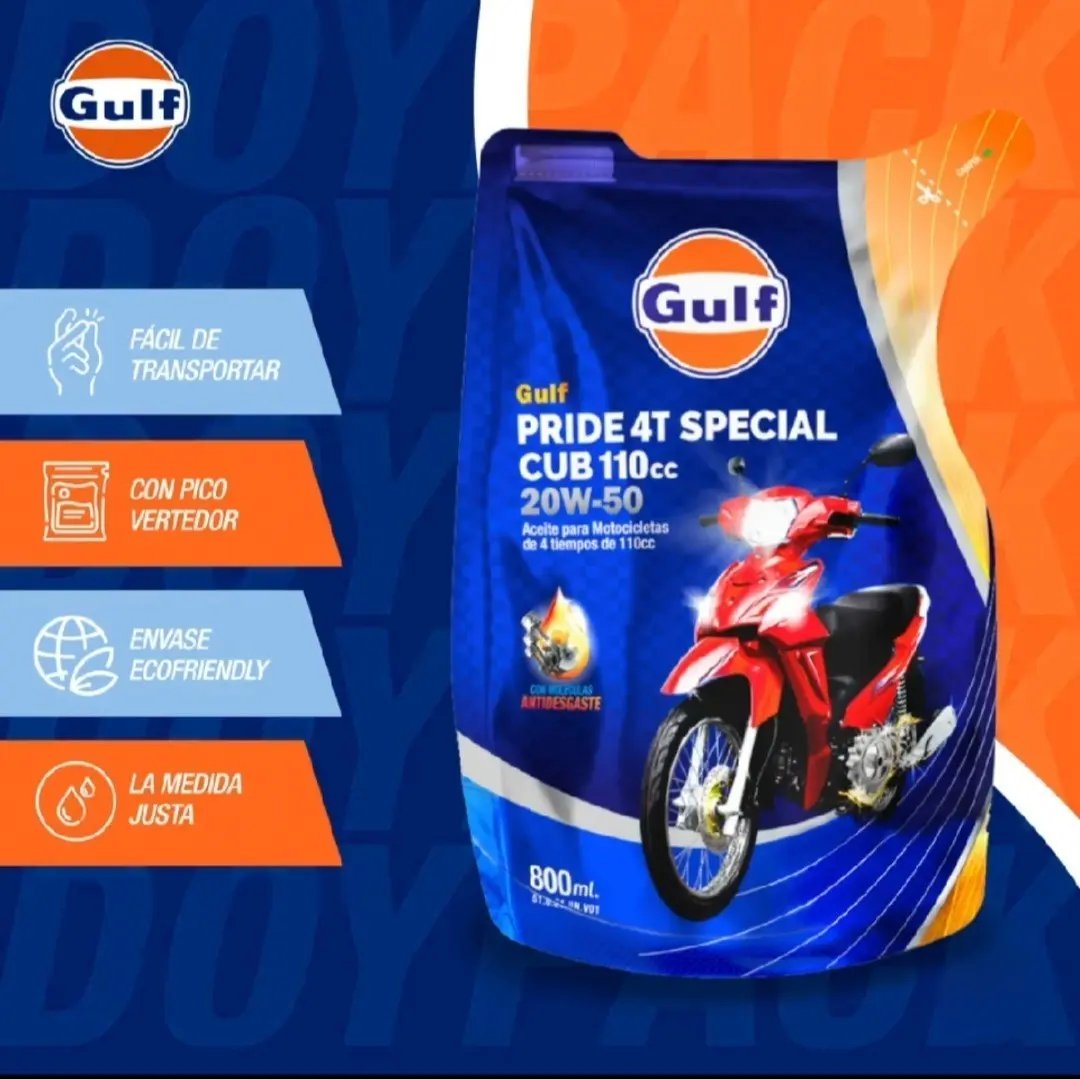 ACEITE GULF 4T 20W50 800
